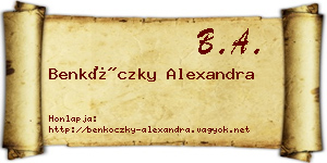 Benkóczky Alexandra névjegykártya